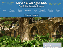 Tablet Screenshot of drstevenalbright.com